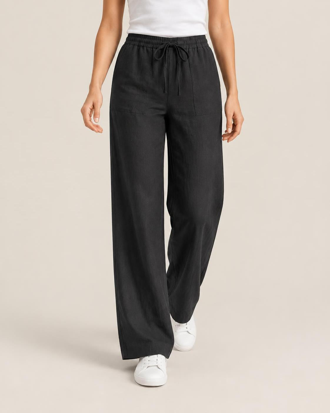 Sausalito Linen Trousers - Black